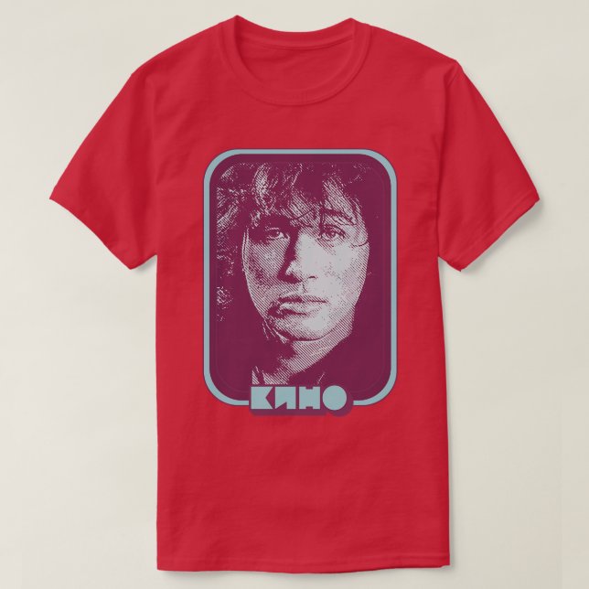 Camiseta Diseño de ventilador KINO Viktor Tsoi Retro (Diseño del anverso)