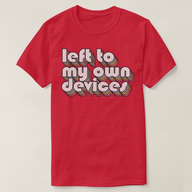 Camiseta Diseño de ventilador Synthpop de 80 de izquierda a (Diseño del anverso)
