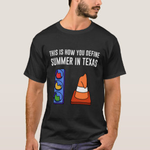Camiseta Diseño De Verano De Fusión Meteorológica De Texas 