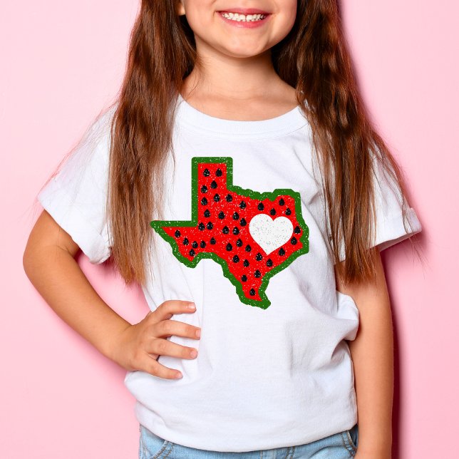 Camiseta Diseño de verano del mapa de la sandía de Texas (Subido por el creador)