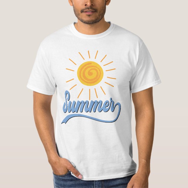 Camiseta Diseño de verano Sunshine masculino (Anverso)