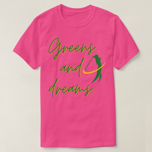 Camiseta Diseño De Verdes Y Sueños (Diseño del anverso)