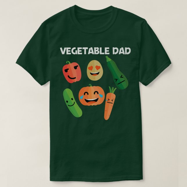 Camiseta Diseño De Verduras Graciosas Para Hombres Saludabl (Diseño del anverso)