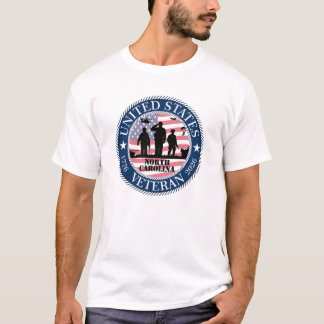 Camiseta Diseño de veterano de Carolina del Norte 250 - Con