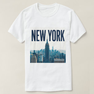 Camiseta Diseño de viaje del horizonte de Nueva York Estatu