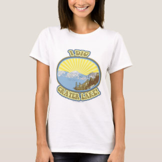 Camiseta Diseño de viaje ilustrado de I Dig Crater Lake