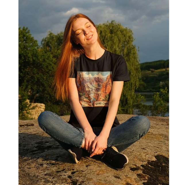 Camiseta Diseño de Viajes Retro del Gran Cañón (Subido por el creador)