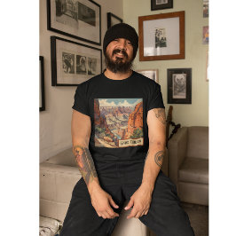 Camiseta Diseño de Viajes Retro del Gran Cañón