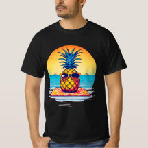 Diseño de vibraciones de verano de piña de pollo,