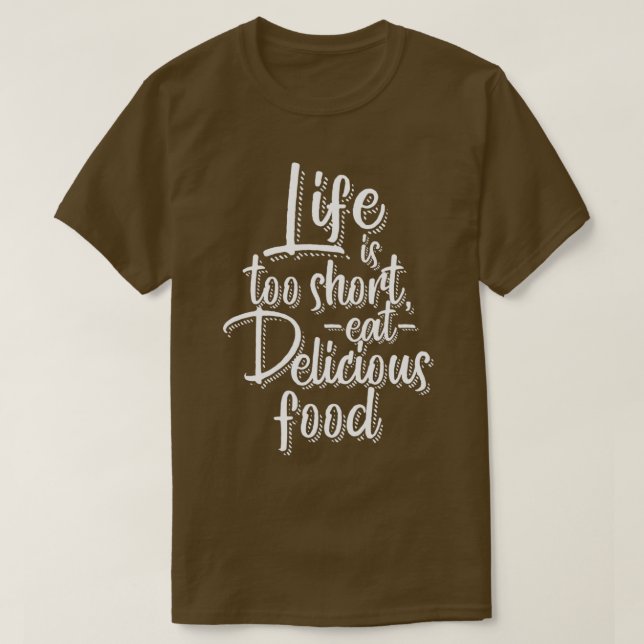 Camiseta Diseño de vida alimentaria (Diseño del anverso)