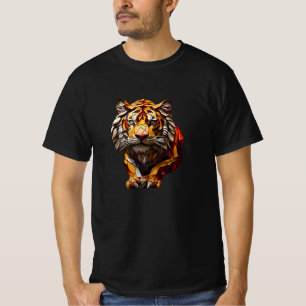 Camiseta Diseño de vidrio manchado de mosaico de camiseta.