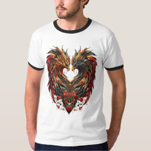 Camiseta Diseño de vidrios para dragones encantados