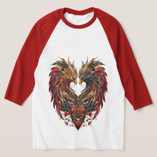 Camiseta Diseño de vidrios para dragones encantados (Distribución)