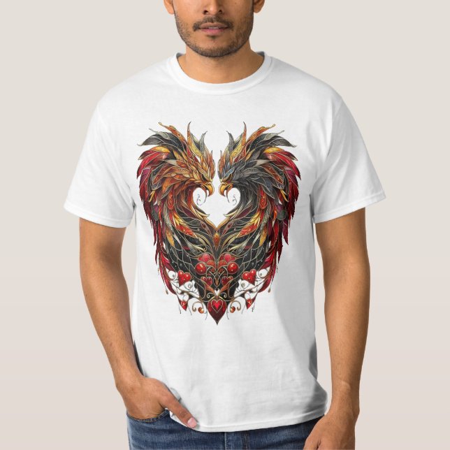 Camiseta Diseño de vidrios para dragones encantados (Anverso)