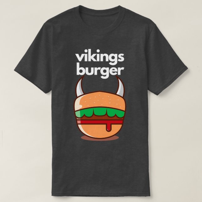 Camiseta Diseño de Vikings Burger (Diseño del anverso)