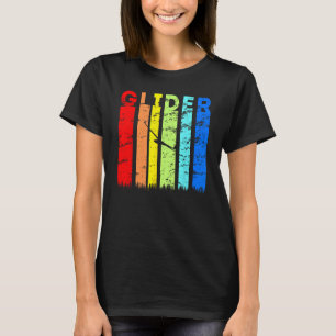 Camiseta Diseño de Vintage de Glider Sailplane Soar Aviatio