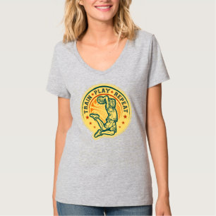 Camiseta Diseño de vintage de slam Dunk en baloncesto