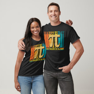 Camiseta Diseño de Vintage Happy Pi Day March 14