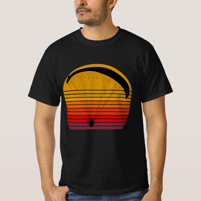Camiseta Diseño de vintage - Paramotor (Anverso)