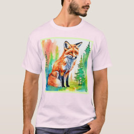 Camiseta Diseño de vista de Fox de bosque
