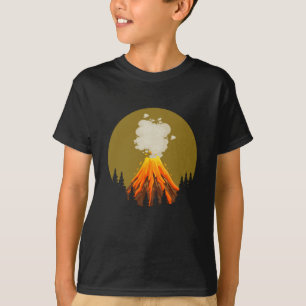 Camiseta Diseño de volcán Guay
