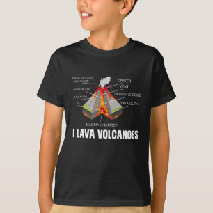 Camiseta Diseño de volcán Guay