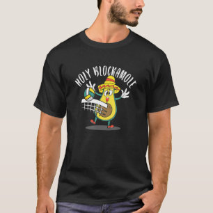Camiseta Diseño De Voleibol De Blockamole Sagrado Para Un B