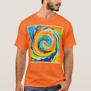 Camiseta Diseño de vórtice espiral colorido
