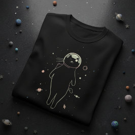 Camiseta Diseño de Voyager de gato galáctico – Astronauta d
