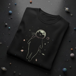 Camiseta Diseño de Voyager de gato galáctico – Astronauta d