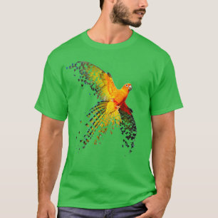 Camiseta Diseño de vuelo disperso de Sun Conure