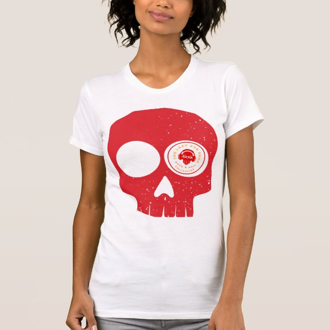 Camiseta Diseño de Woman's RED SKULL (Anverso)