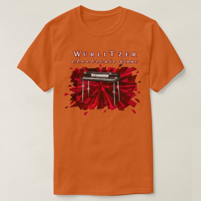 Camiseta Diseño de Wurlitzer Electric Piano 1970  (Diseño del anverso)