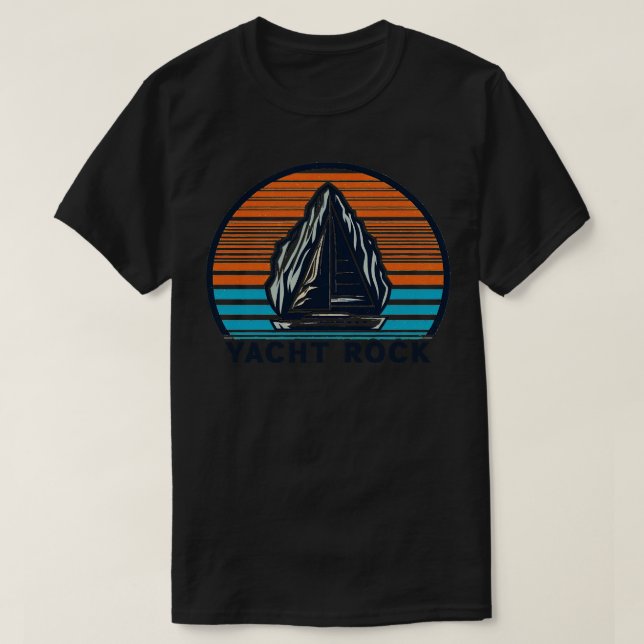 Camiseta Diseño de Yacht Rock Vintage (Diseño del anverso)