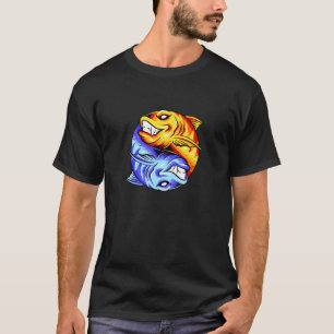 Camiseta Diseño de Yin Yang de pescado Pesca Ying Yang buen