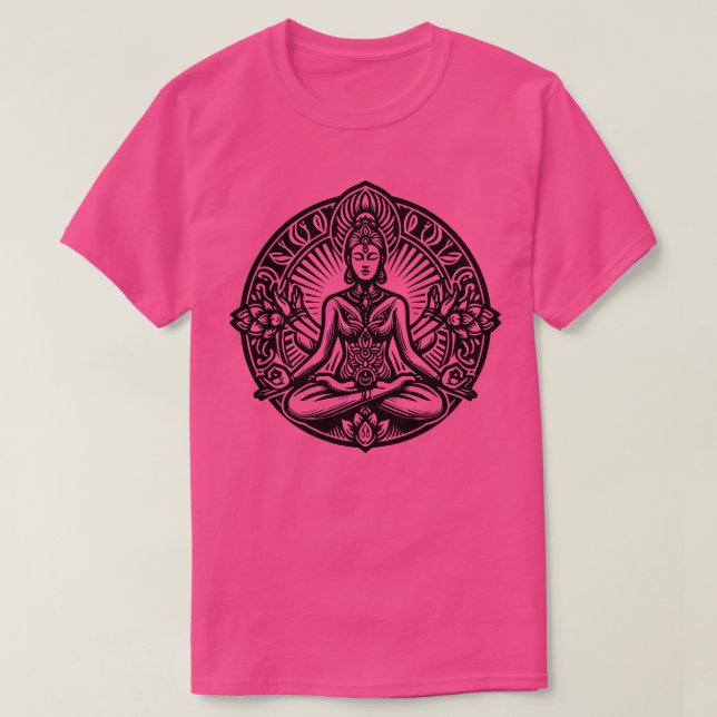Camiseta Diseño de yoga 1 (Diseño del anverso)