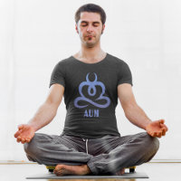 Diseño de Yoga AUM Lotus Meditation