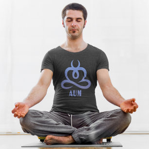 Camiseta Diseño de Yoga AUM Lotus Meditation