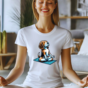 Camiseta Diseño de yoga Beagle