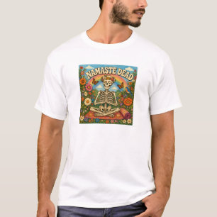 Camiseta Diseño de yoga de esqueleto muerto Namaste