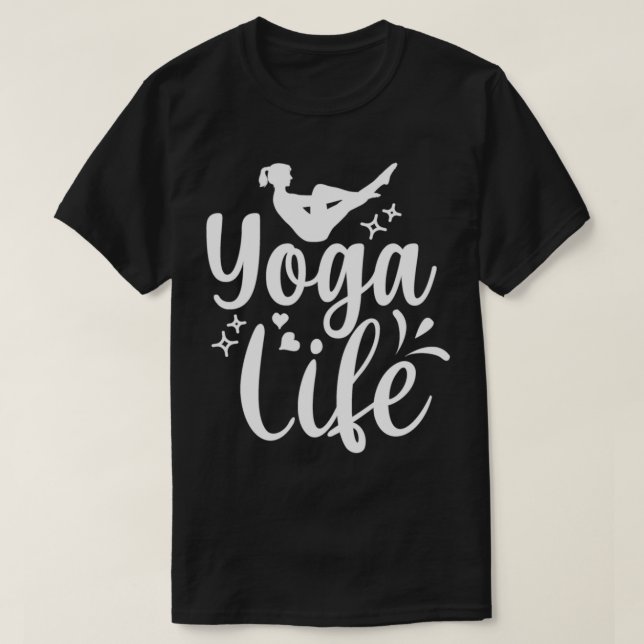 Camiseta Diseño de yoga Vida de yoga 1 (Diseño del anverso)