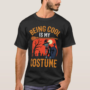 Camiseta Diseño de Zombie de Disfraz de Ser Genial en Hallo