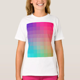 Camiseta Diseño degradado de colores arcoiris coloridos