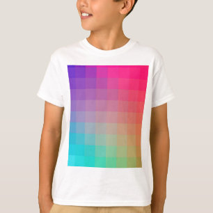 Camiseta Diseño degradado de colores arcoiris coloridos