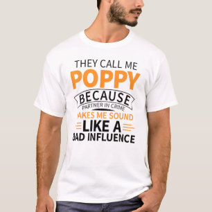 Camiseta Diseño del abuelo de la amapola del Día de los Pad