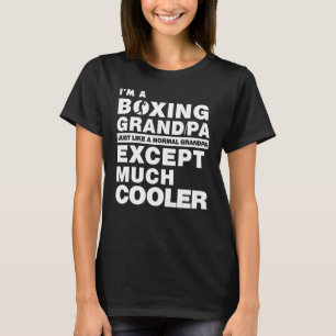 Camiseta Diseño del abuelo de la boxeadora de ropa masculin