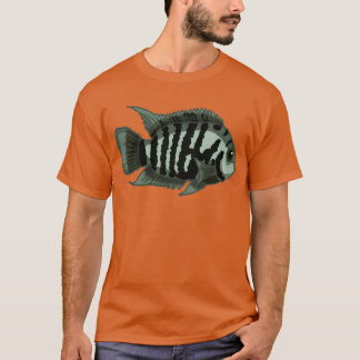 Camiseta Diseño del Acuario Cichlid de Convictos para Venti