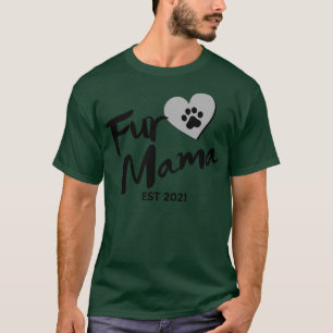 Camiseta Diseño del amante de los perros cultos Fur Mama ES