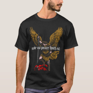 Camiseta Diseño del Arcángel Miguel Sin Paz Con el Mal