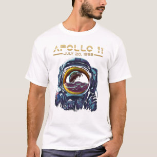 Camiseta Diseño del astronauta espacial Apolo 11 de la NAS